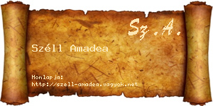 Széll Amadea névjegykártya